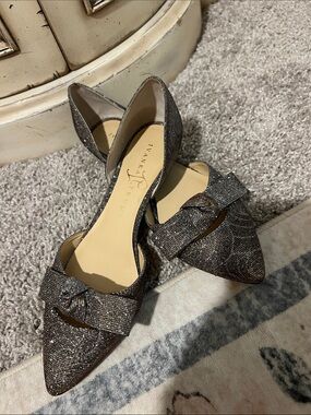 Ivanka Trump Sparkle Bow Flats